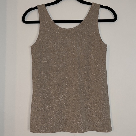 Chico’s Floral Burnout Tank Size 0 - Picture 4 of 4